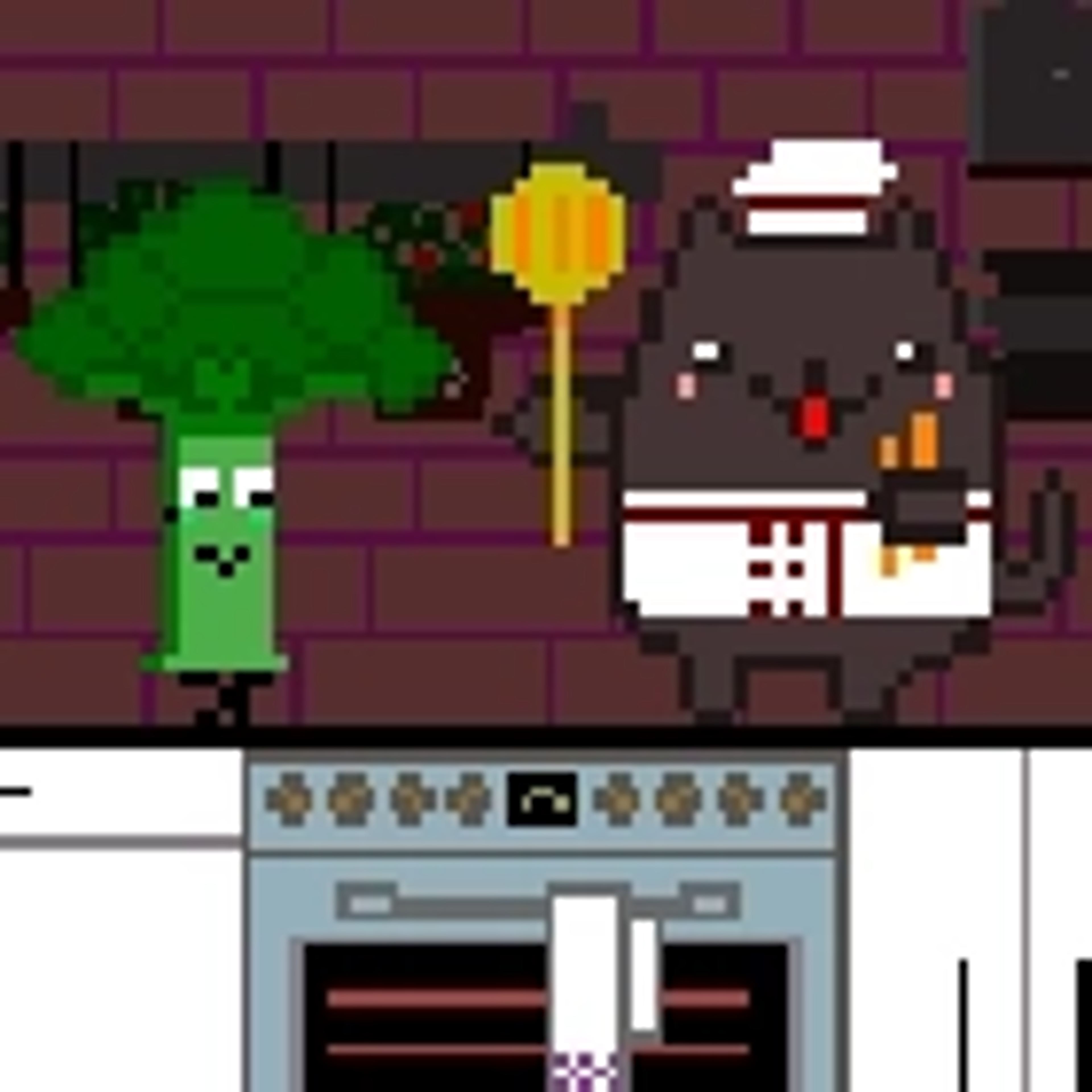 Cat Chef and Broccoli