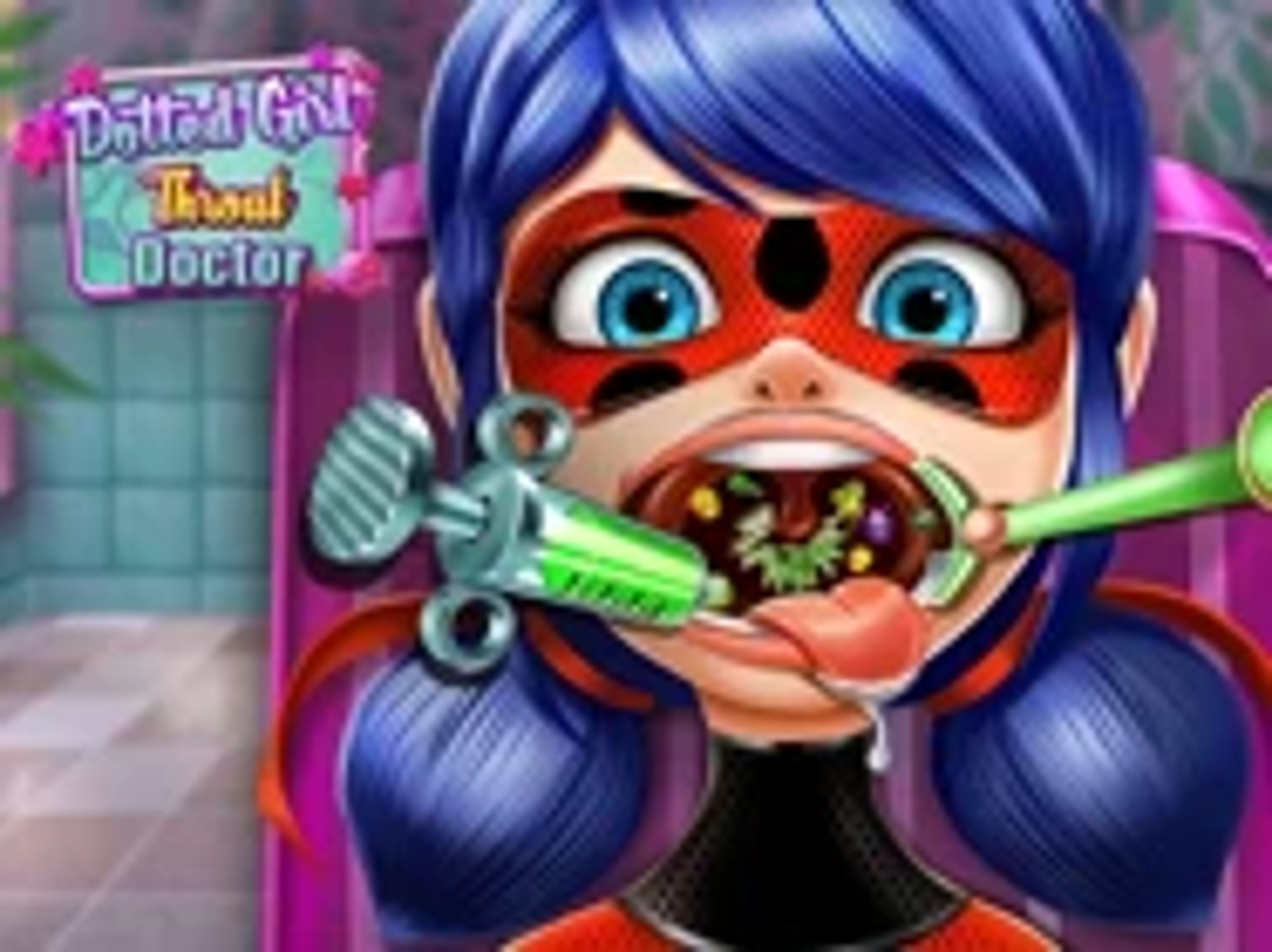 Dotted Girl Throat Doctor