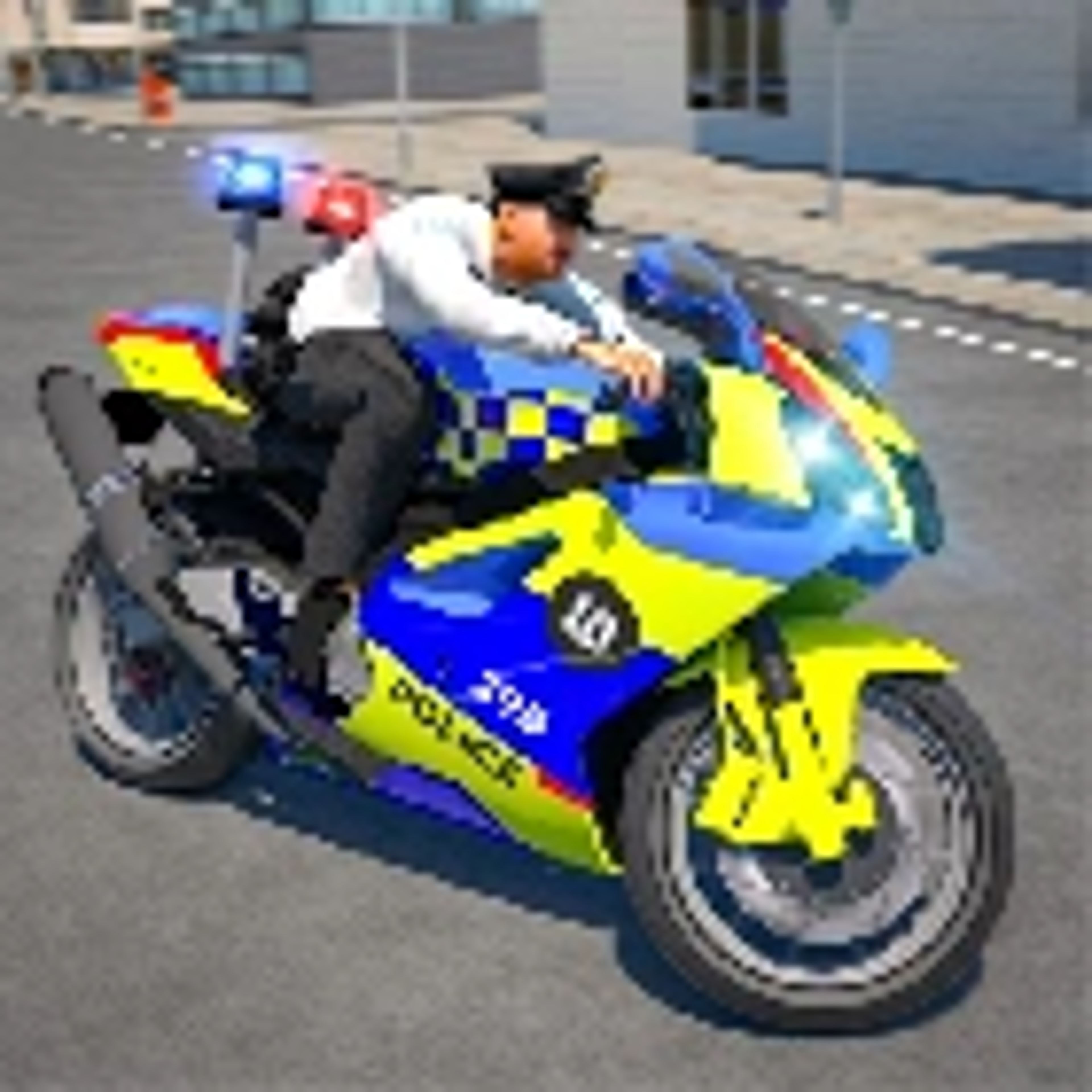 Police Bike Stunt Race Game