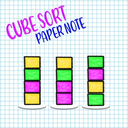 CUBE SORT PAPER NOTE - Jouez à CUBE SORT PAPER NOTE sur Humoq